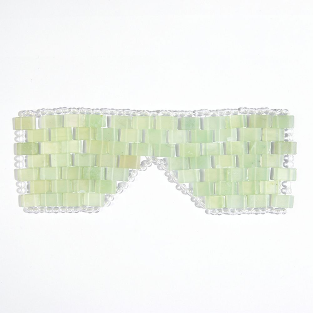 Luxury Skincare Treatments - Authentiek Xiu Jade oogmasker, natuurlijk, handgemaakt,