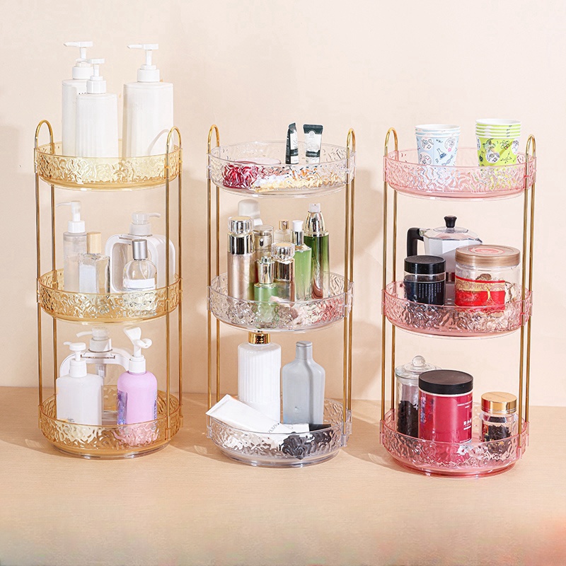 Luxury Skincare Box - 1Pc Toegankelijke Luxe Roterende Cosmetica Opbergdoos