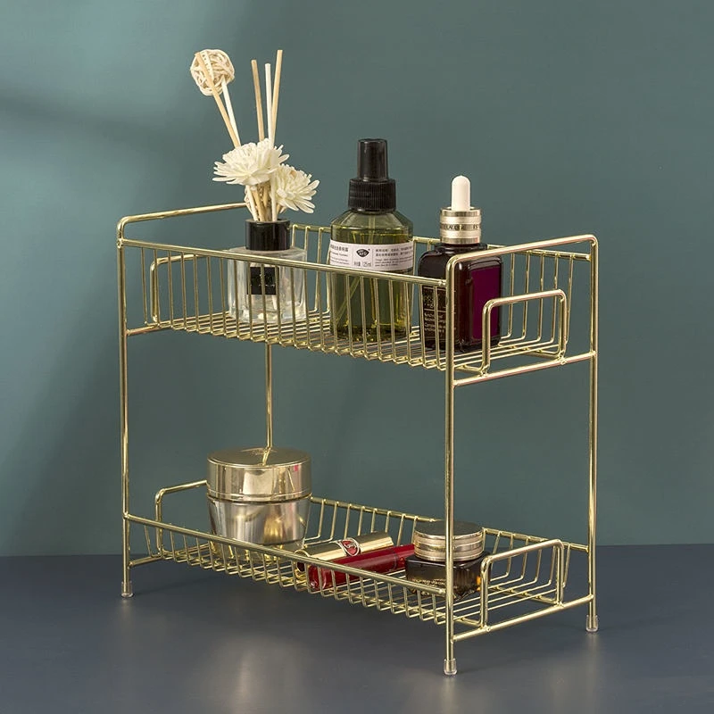 Luxe metalen gouden cosmetica- - Luxury Skincare Organizer recensie en prijs